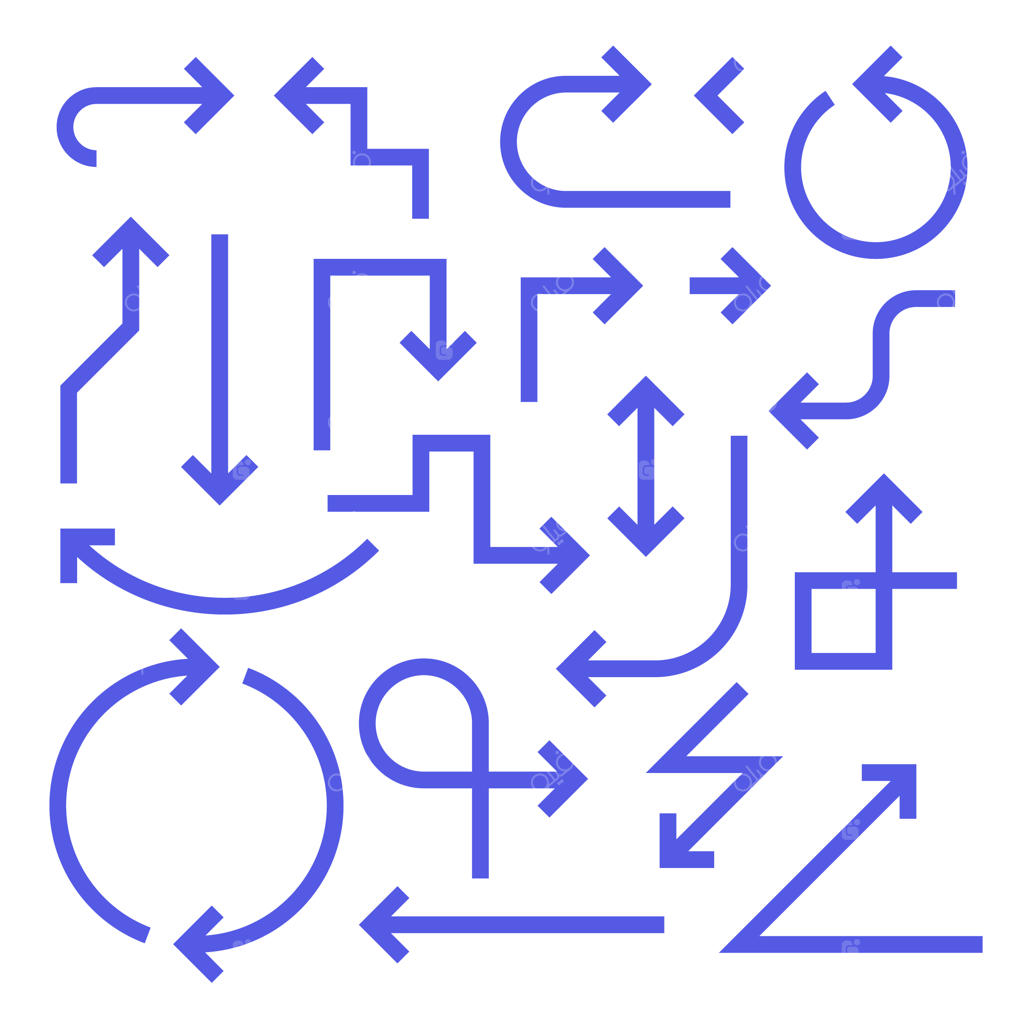 مجموعه ساده فلش‌ها، رنگ آبی