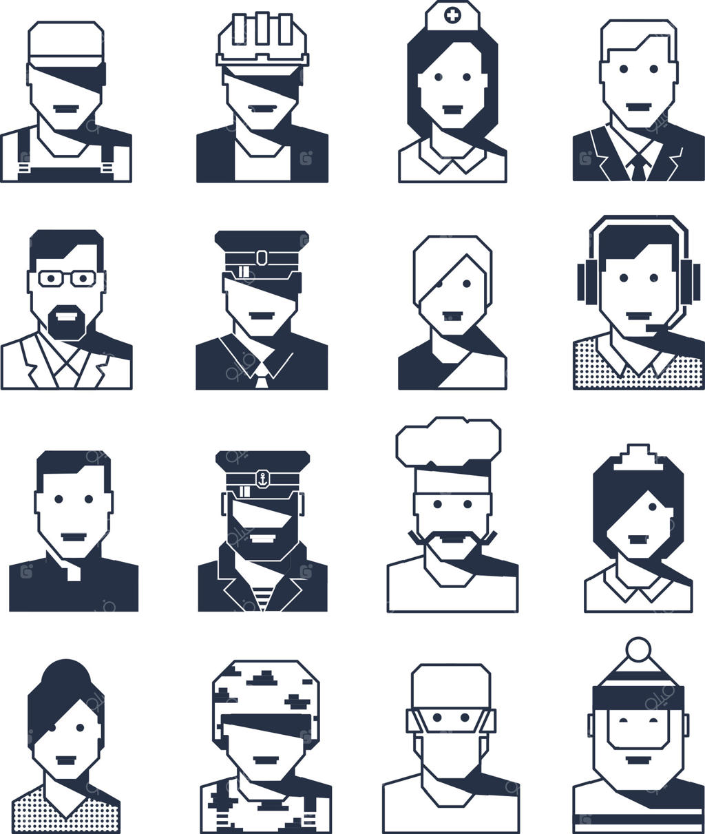 پرتره افراد با مشاغل مختلف