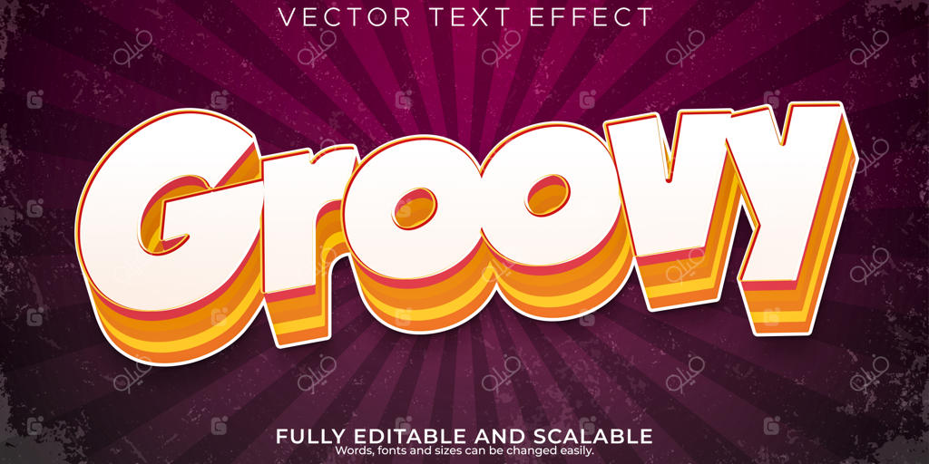 افکت متن جذاب با استایل قدیمی و وینتیج قابل ویرایش