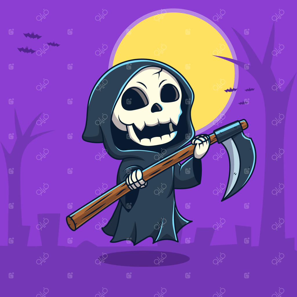 کارتون بامزه از فرشته مرگ برای هالووین