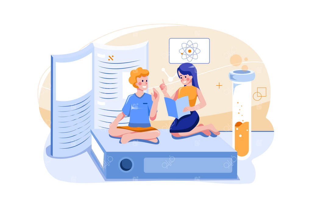 مطالعه مشترک دانش‌آموزان