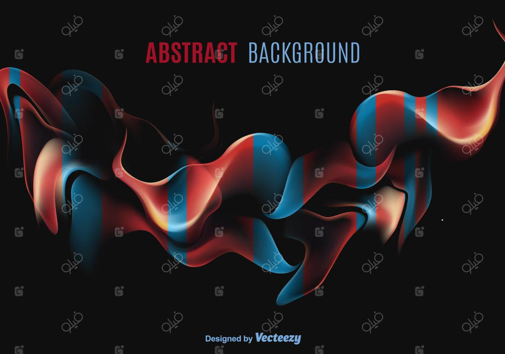 پس‌زمینه با اشکال انتزاعی