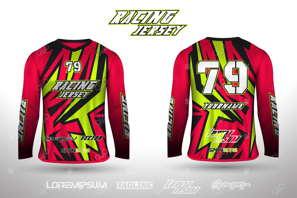 طراحی پیراهن ورزشی برای فوتبال، مسابقات، دوچرخه‌سواری و بازی‌های رایانه‌ای