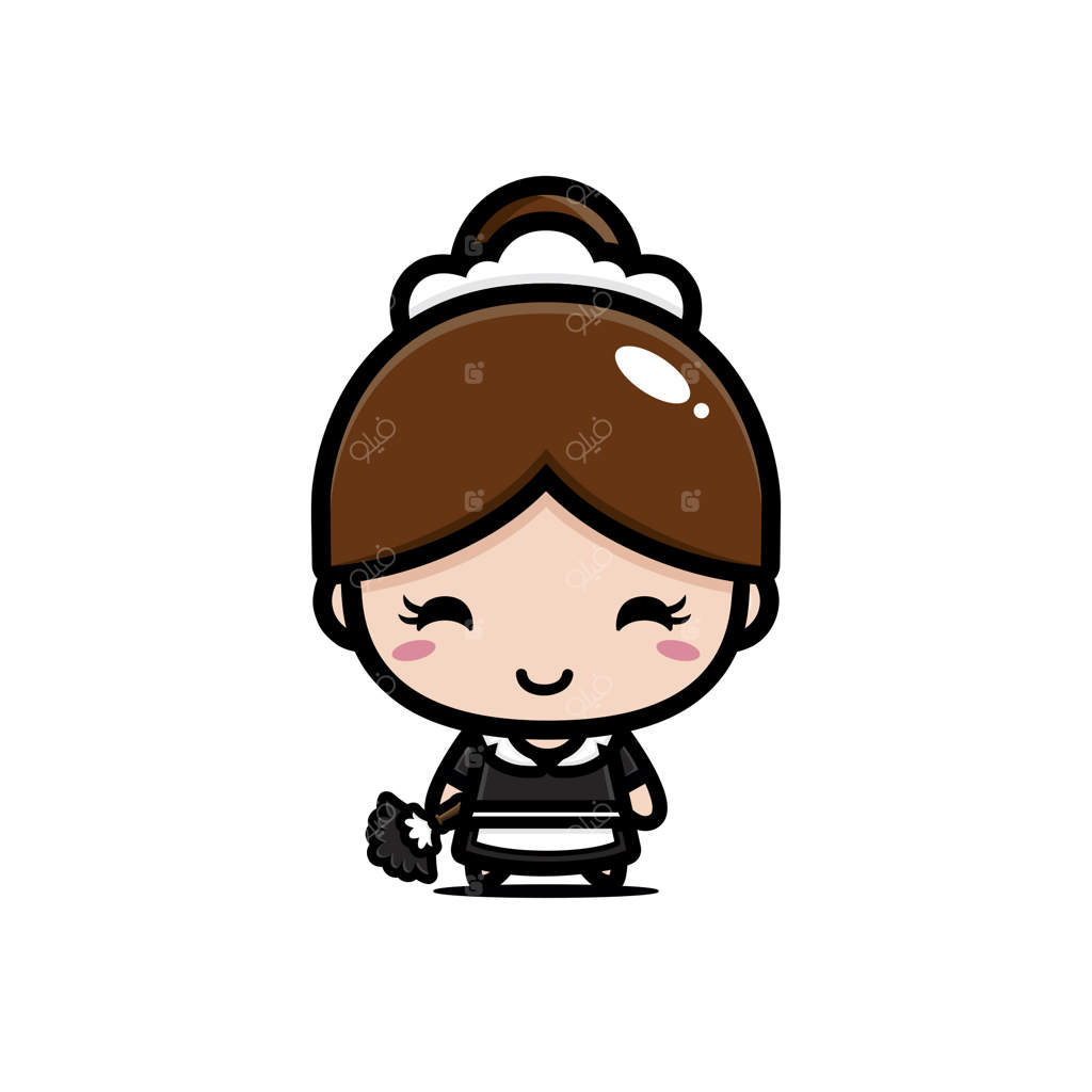 طراحی شخصیت پیشخدمت بامزه