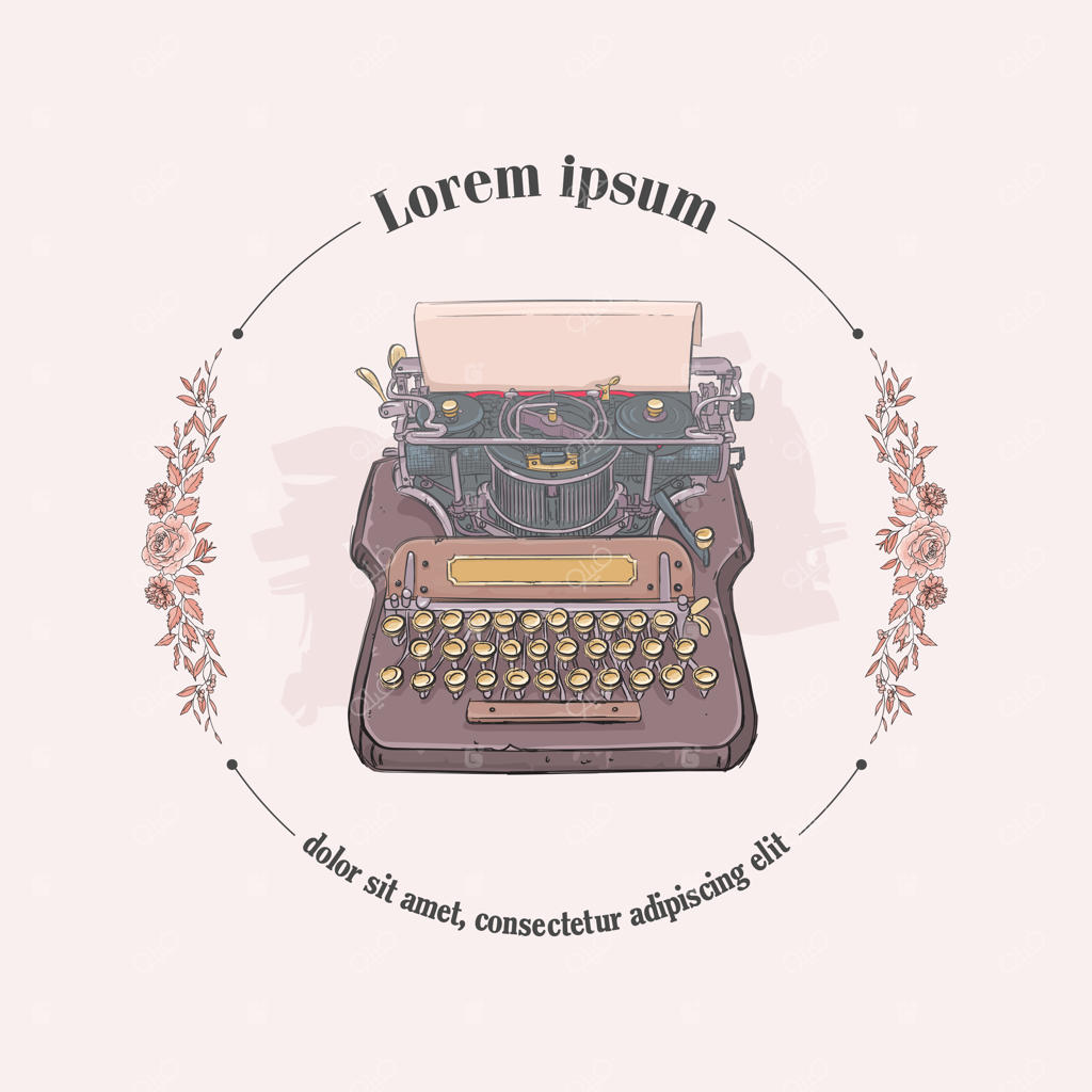 ماشین تایپ قدیمی و کاغذ نوشته