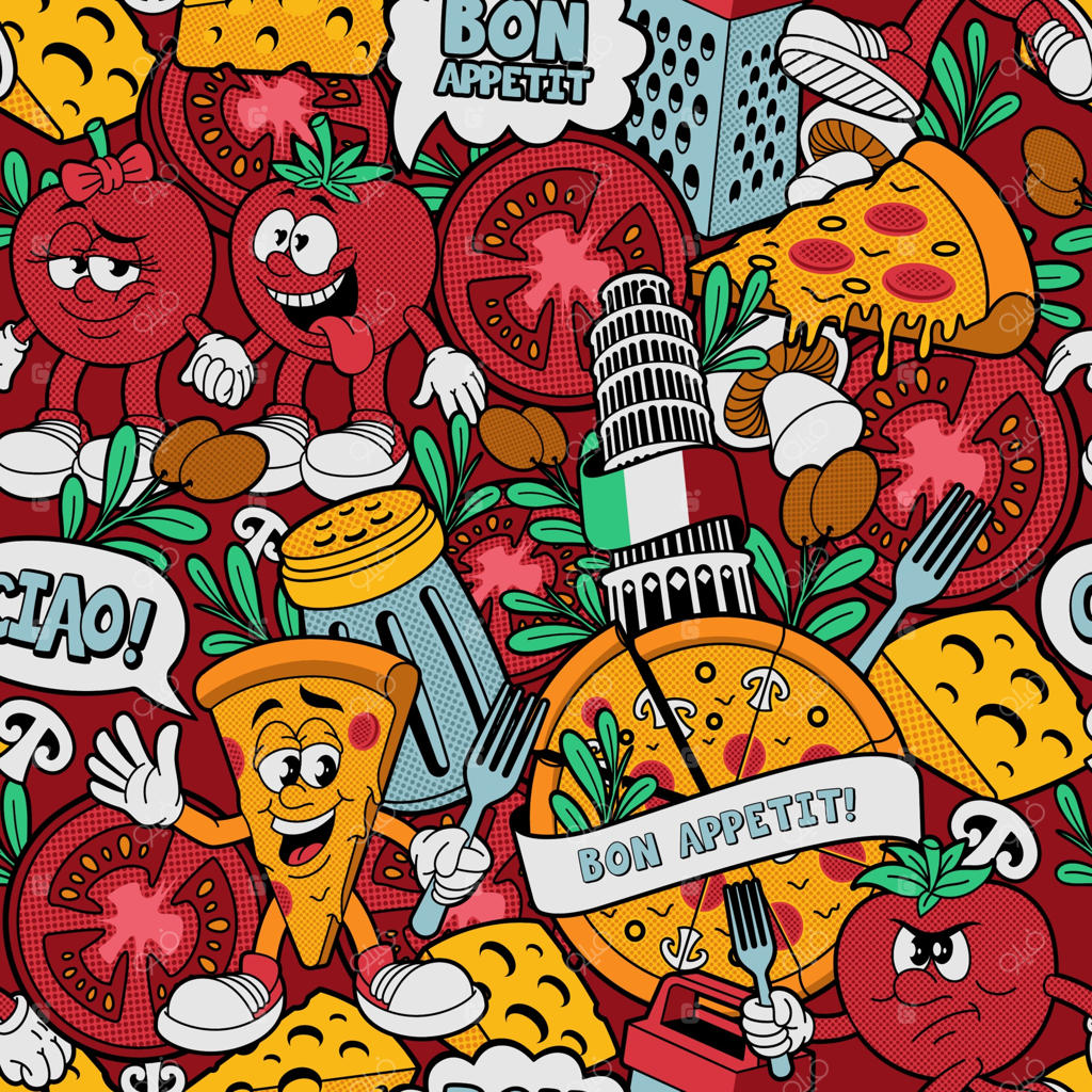 پترن یکپارچه پیتزافروشی