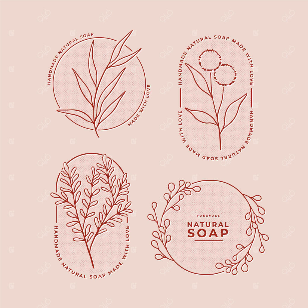 مجموعه برچسب صابون