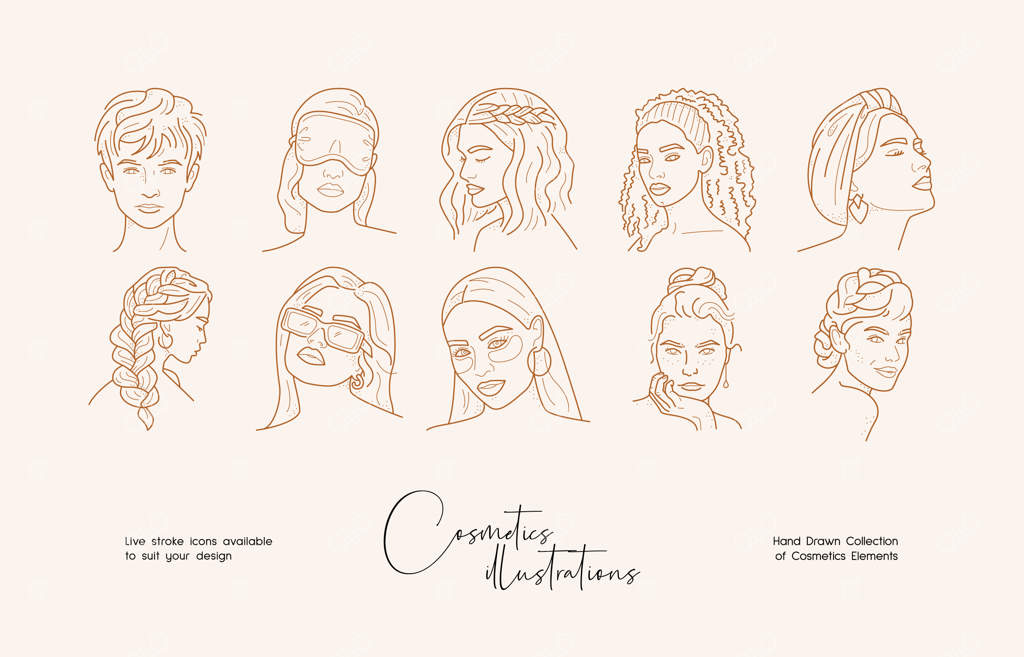 مجموعه‌ای از طرح‌های ساده و زیبا - قالب‌های طراحی هویت برند دستی و جذاب