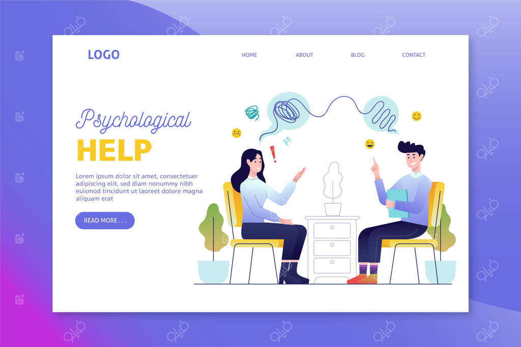 صفحه فرود برای کمک روانشناختی