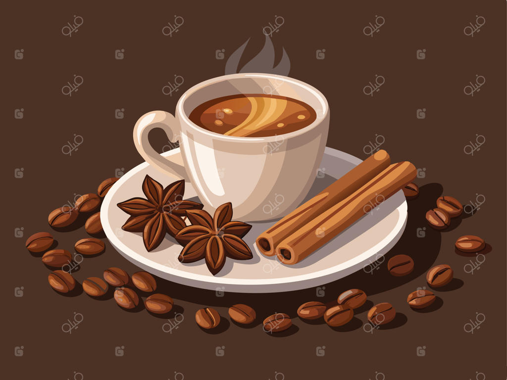 قهوه اسپرسو با فنجان