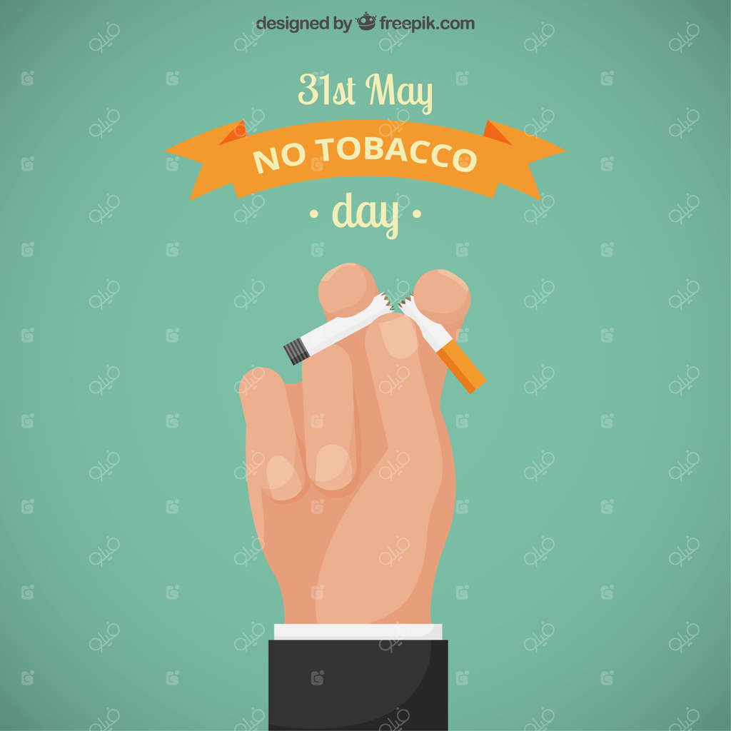 دستی که سیگاری شکسته را نگه داشته است