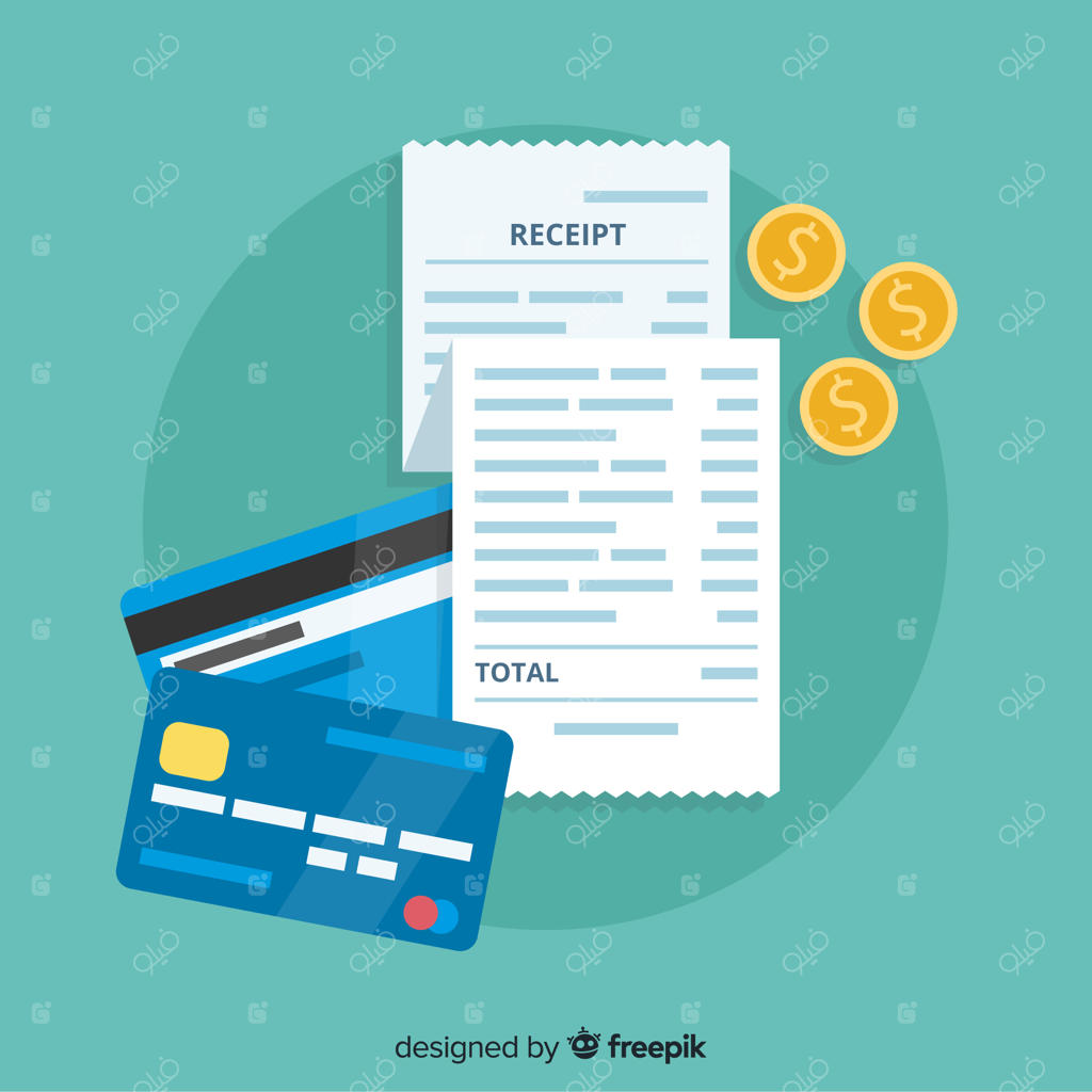 قالب رسید پرداخت با طراحی ساده و شیک