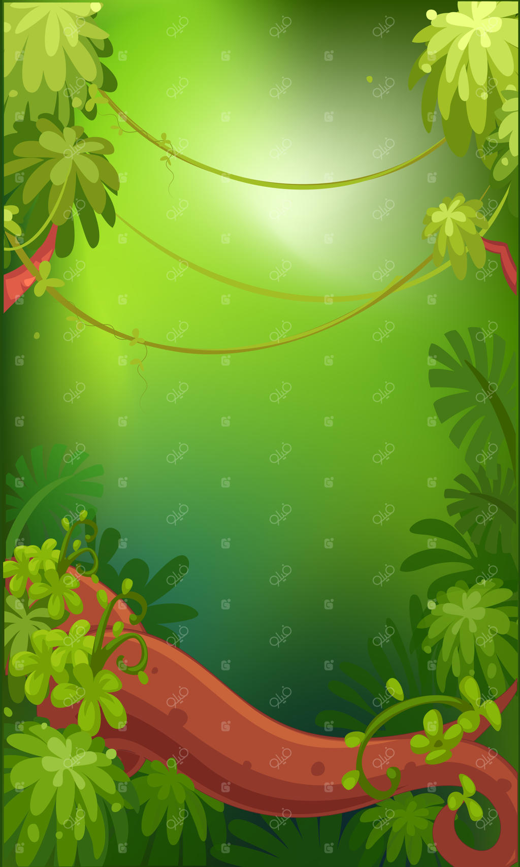 پس‌زمینه سرسبز و خالی