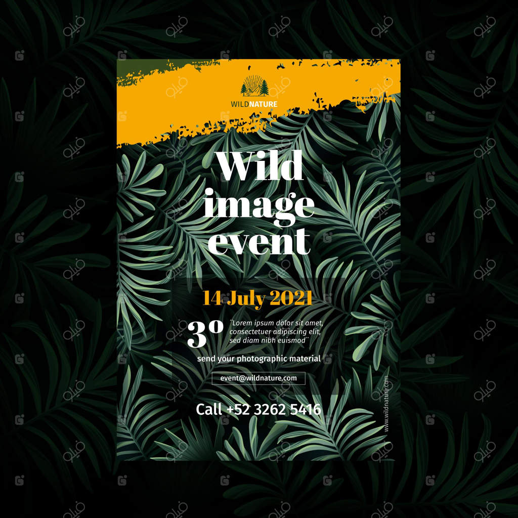 بروشور طبیعت وحشی (عمودی)