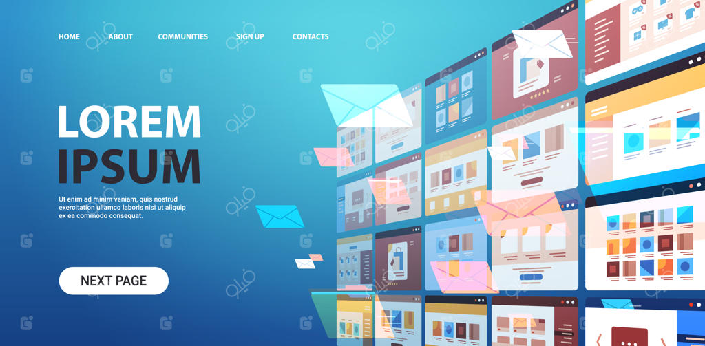 پوشه‌ها، پاکت‌های پست، ابر اینترنت، داده، آیکون فایل، اسناد، پنجره مرورگر، سیستم‌عامل، رابط کاربری، فضای افقی، تصویر برداری