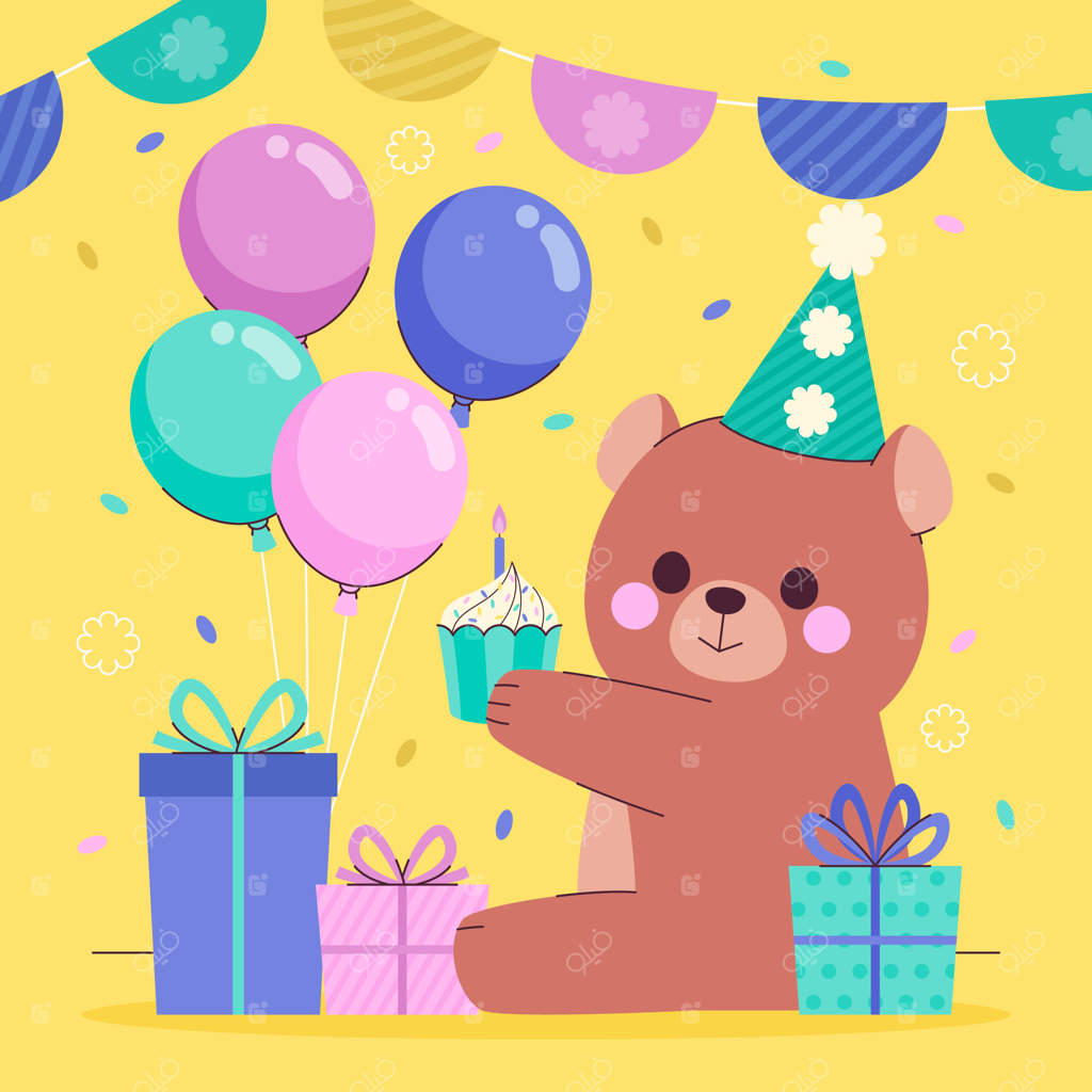 تصویرسازی دستی تولد