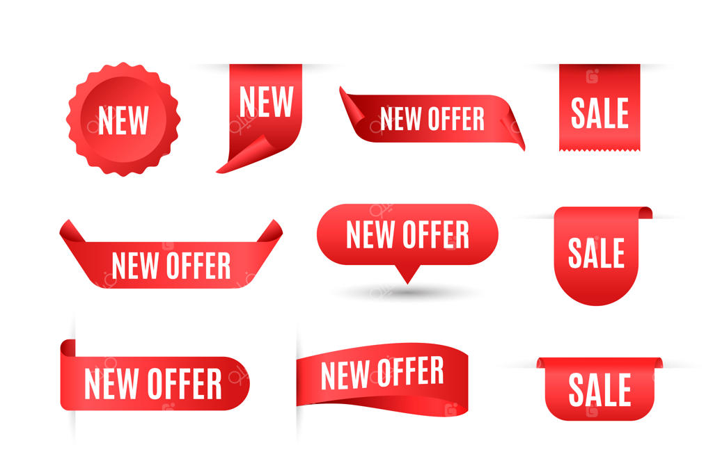 مجموعه برچسب‌های فروش واقعی