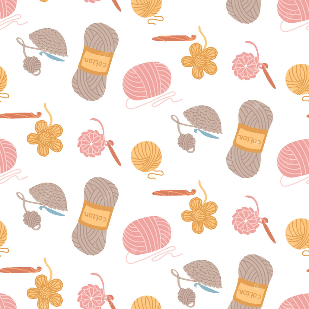 طرح طراحی نخ‌های رنگارنگ و لوازم صنایع دستی