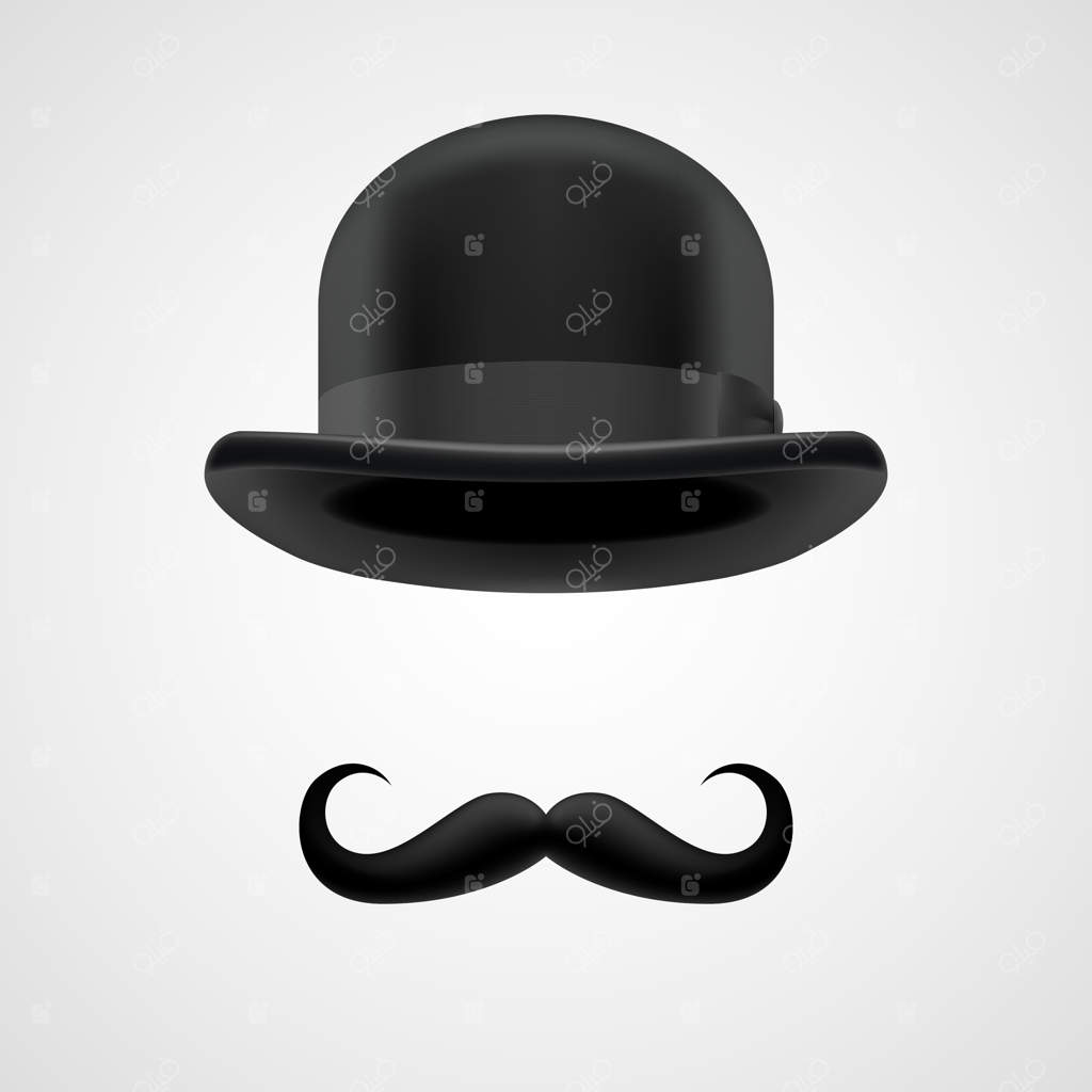 آقای ثروتمند با سبیل و کلاه لبه‌گرد