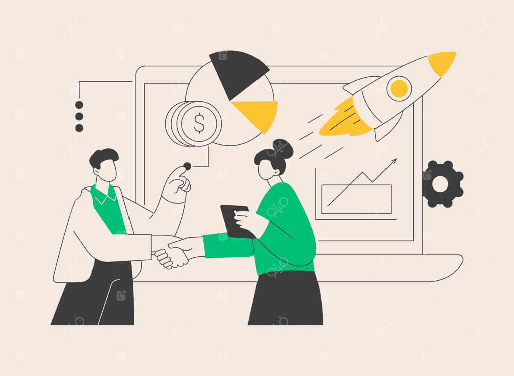 تصویرسازی وکتور مفهوم انتزاعی کارآفرینی