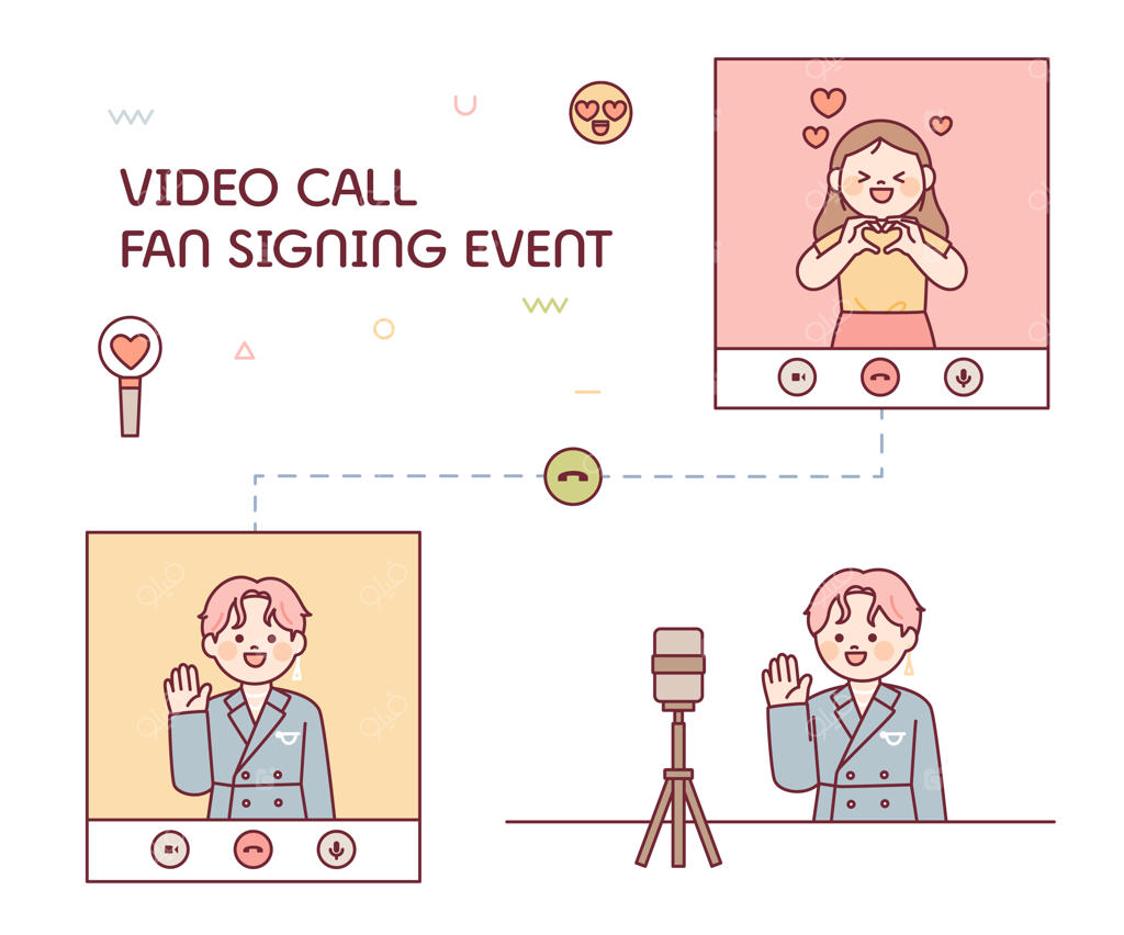 دیدار غیرحضوری یک طرفدار با آیدل محبوب از طریق موبایل