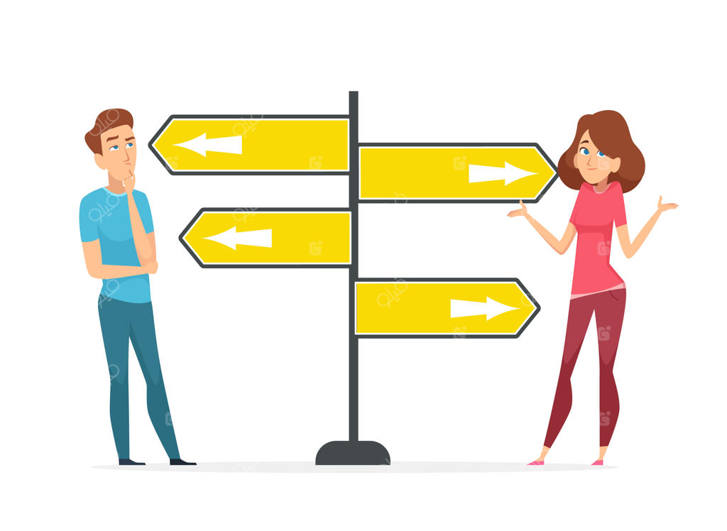 راه‌های انتخاب: چالش‌های تصمیم‌گیری انسان‌ها در برابر مسیرهای مختلف و نشانه‌های جاده‌ای