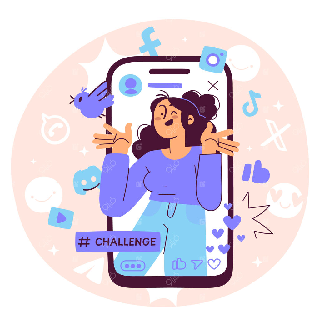 تصویرسازی مفهومی چالش وایرال