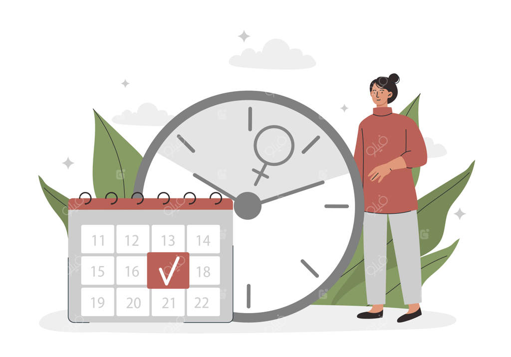 زن تقویم طراحی می‌کند