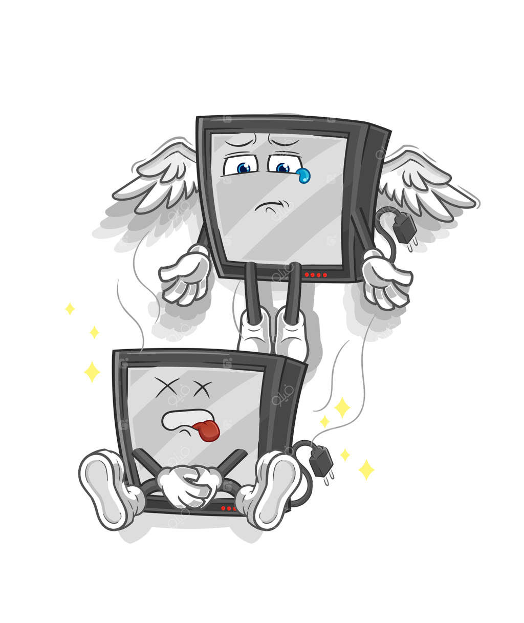 روح تلویزیون از بدن جدا می‌شود - تصویر کارتونی وکتوریک عروسک