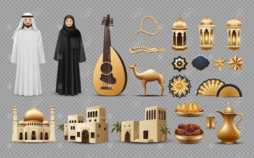 کاوش در فرهنگ خاورمیانه از طریق نمادهای معروف وکتور پرو