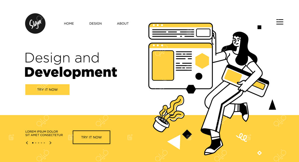 الگوهای اسلاید ارائه یا طراحی سایت فرود برای مفاهیم کسب‌و‌کار