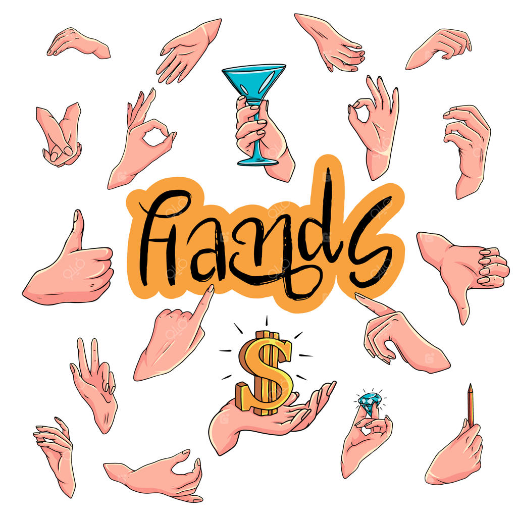 ایماها و نمادهای دستی.