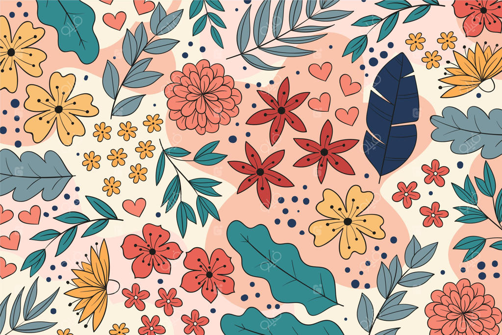 پس‌زمینه بهاری دست‌ساز