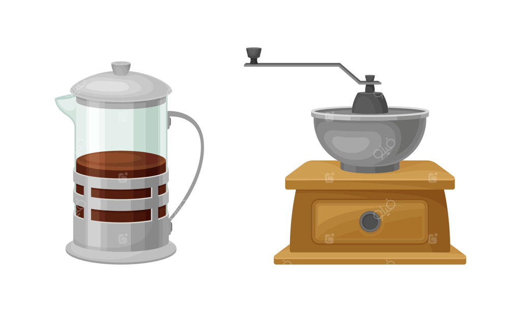 ست کامل تجهیزات دم‌آوری قهوه: آسیاب قهوه و فرنچ پرس (با تصویر)