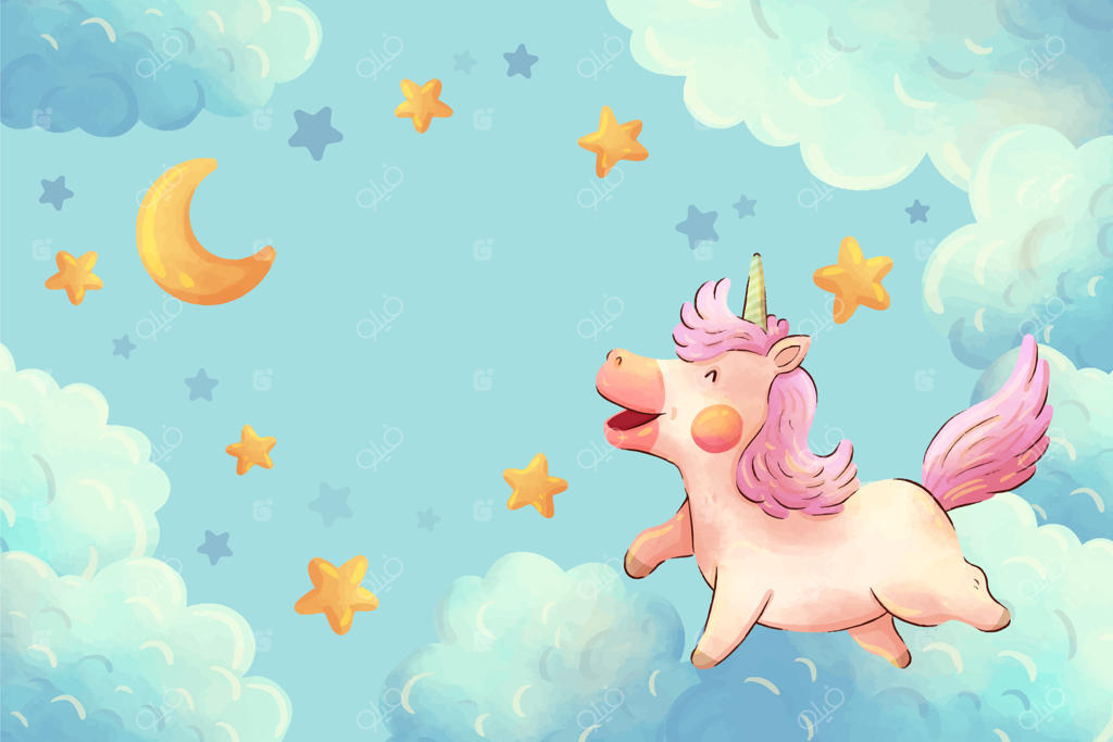 تصویر زمینه زیبای اسب تک‌شاخ