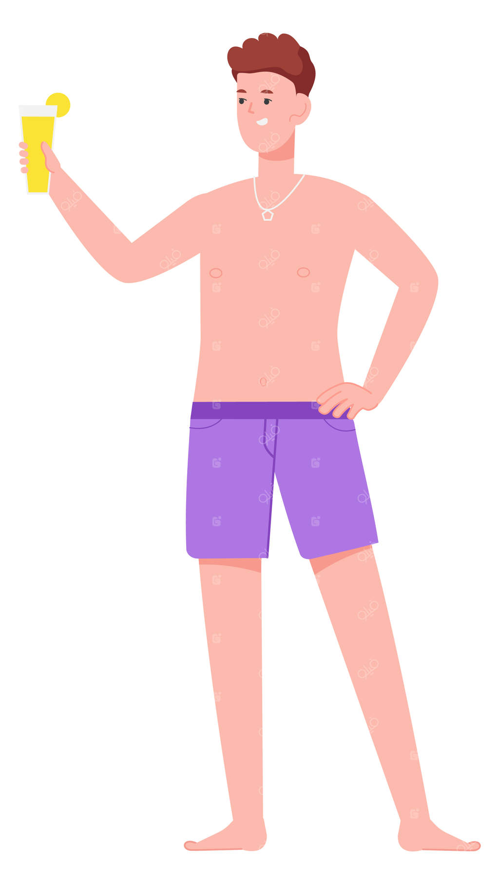 پارتی ساحلی و شادی با لیوان کوکتل در دست