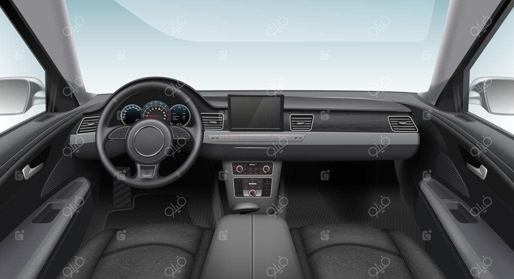 تصویری از طراحی داخلی خودروی مدرن