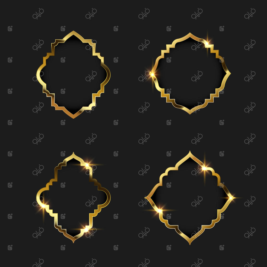 حاشیه با قاب طلایی