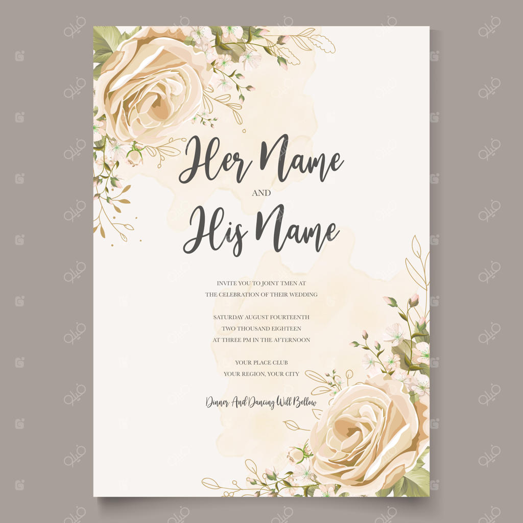 کارت دعوت عروسی شیک