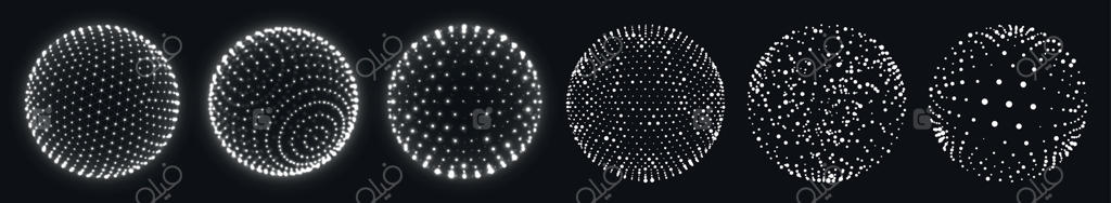 کره‌های مشبک انتزاعی: مجموعه‌ای از کره‌های سه‌بعدی واقع‌گرایانه با نقاط و شبکه برای آموزش و علم