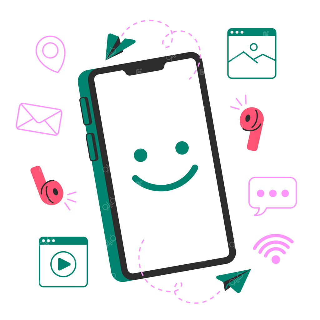 تصویرسازی طرح مفهومی گوشی هوشمند