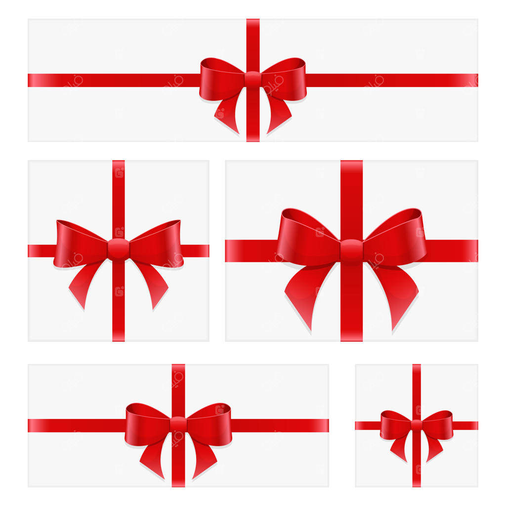 جعبه هدیه طراحی شده از نمای بالا بر روی زمینه سفید