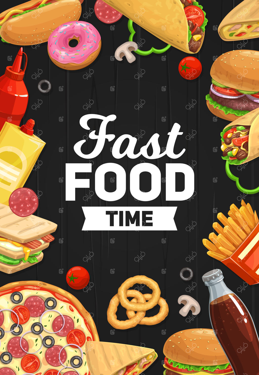 برگر، پیتزا و ساندویچ؛ فست فودها