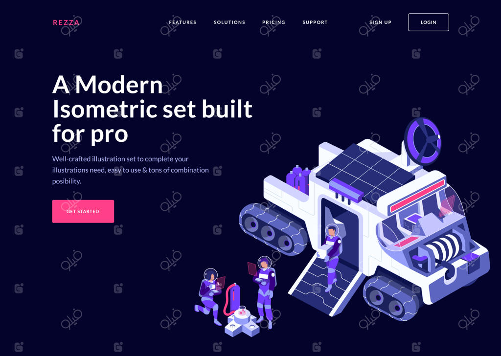 مفهوم صفحه فرود مدرن و آینده‌نگر