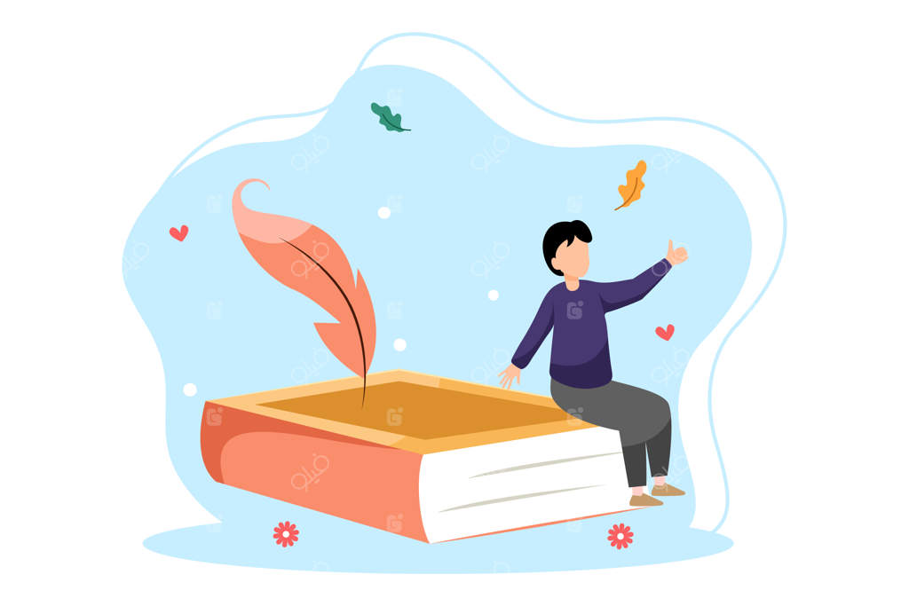 روز جهانی کتاب: طراحی ساده و تخت