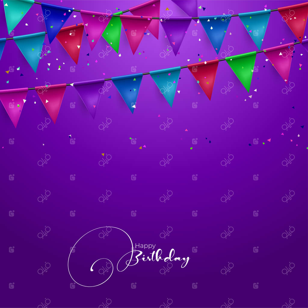 تصویر زمینه جشن با پرچم‌ها وکتور illustration