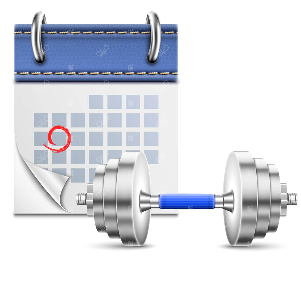 تقویم برگی با دمبل.