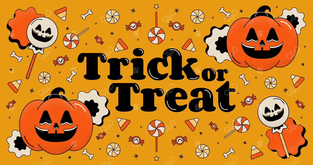 تصویرسازی پس‌زمینه تخت هالووین