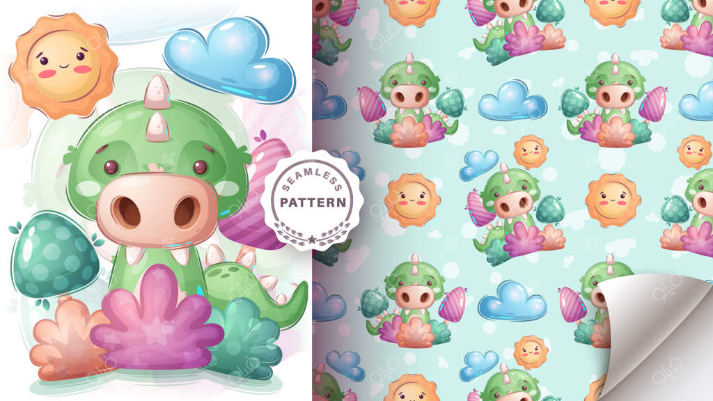 پترن یکپارچه کروکودیل در بوته‌زار