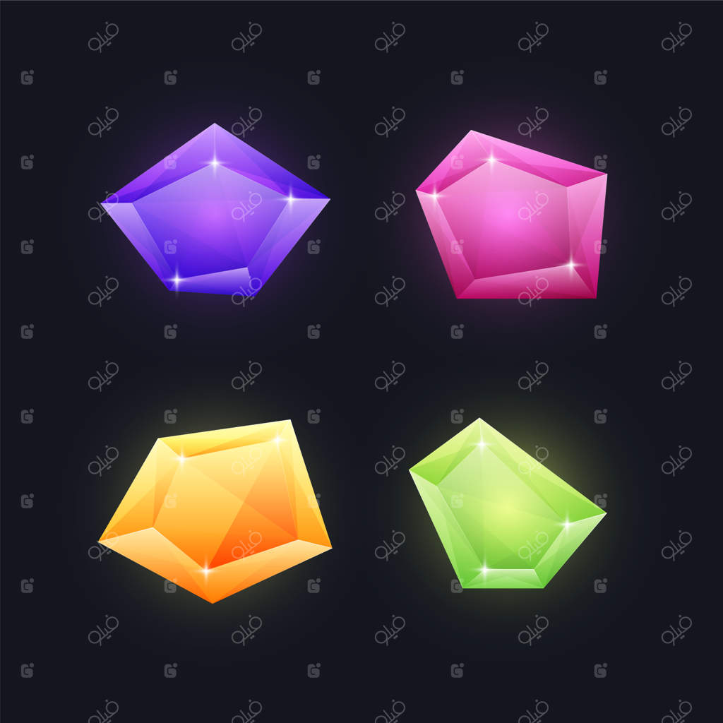 مجموعه آیکون‌های جواهرات